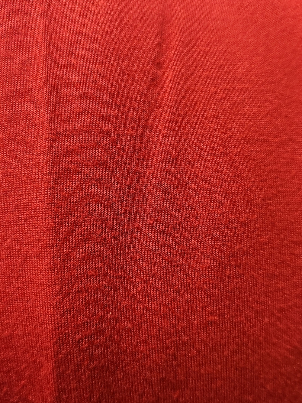 Anne Klein Red Puff Sleeve Modal Stretch Knit Blouse Top Large Size L - Picture 6 of 12